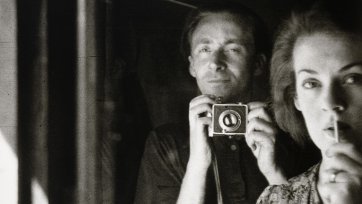 In the mirror: self portrait with Joy Hester (detail), 1939 Albert Tucker