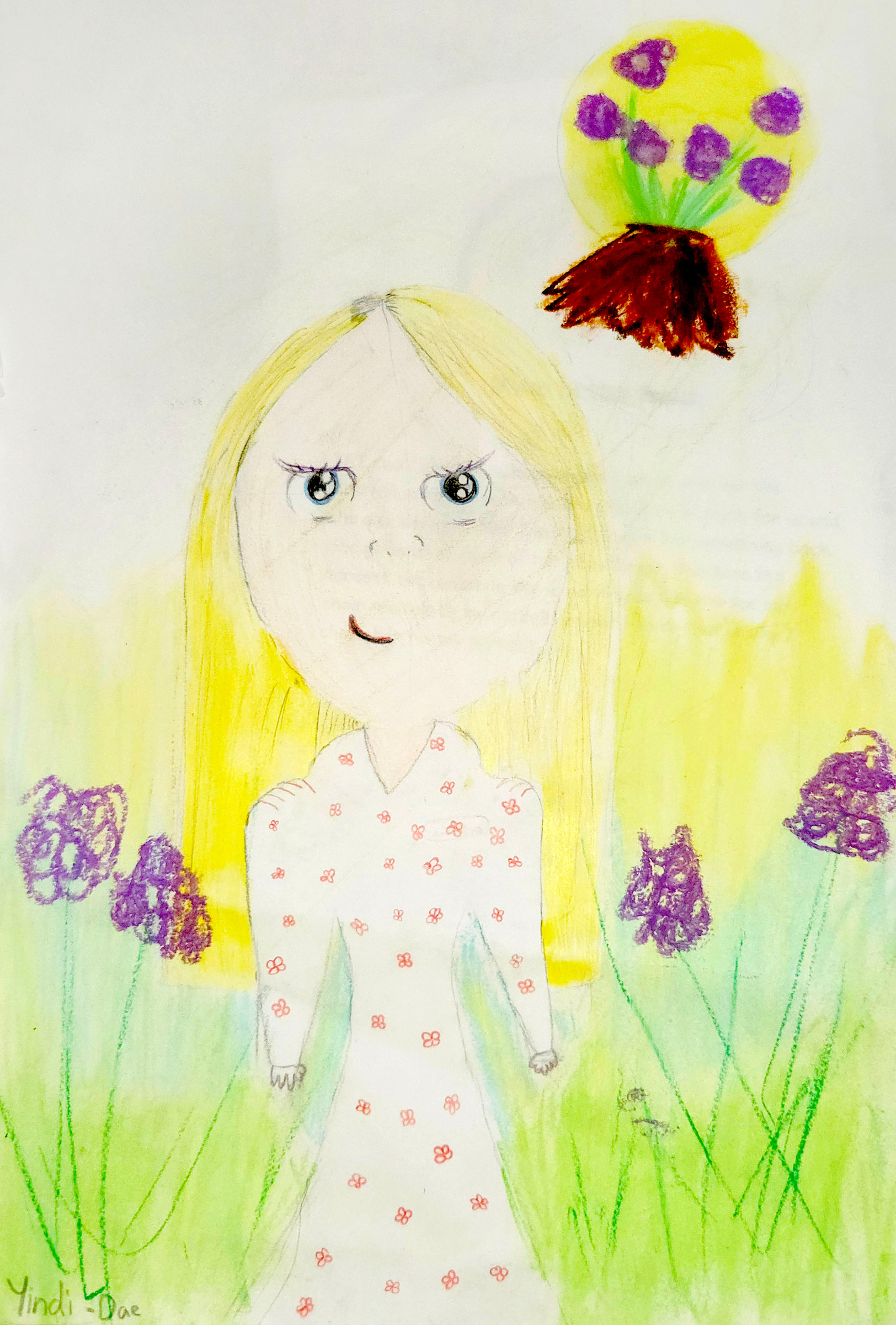 Mum in the field
